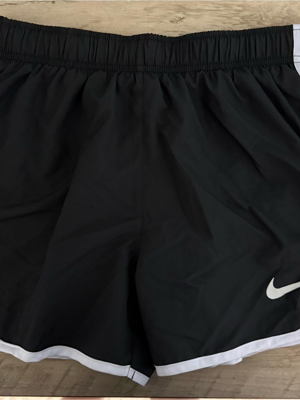 Nike Black Athletic Shorts with White Trim
